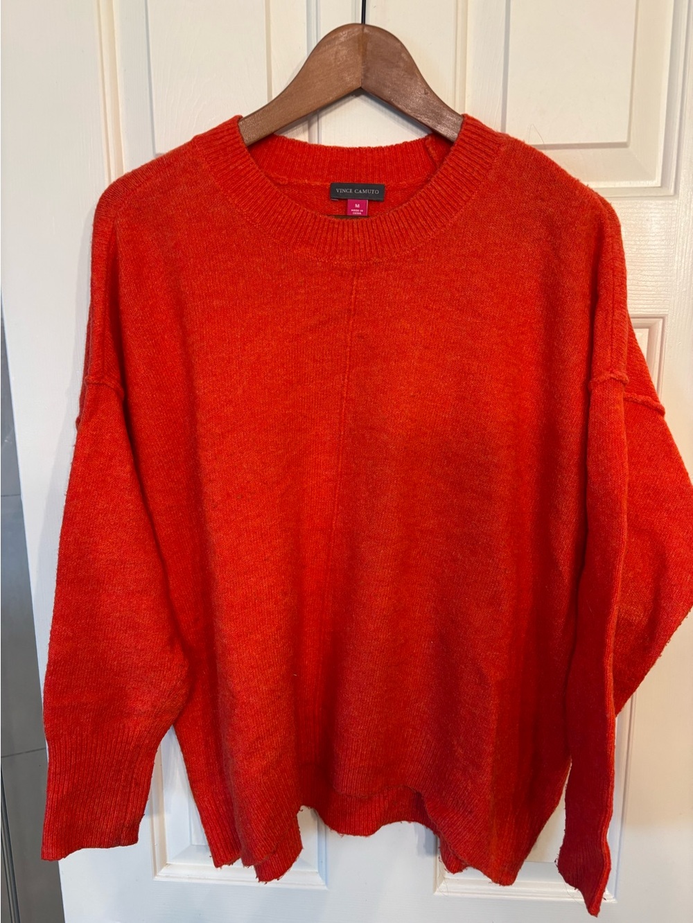 VINCE CAMUTO Women's Red Crewneck Sweater